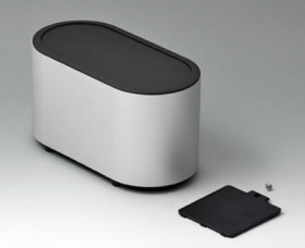 Aluminum enclosure, (L x W x H) 169 x 74 x 100 mm, black (RAL 9005), IP40, EO189059