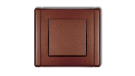 Flexi Przycisk Jednobiegunowy Brązowy Metalik 9Fwp-4.1