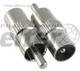 Wtyk cinch/RCA - wtyk antenowy