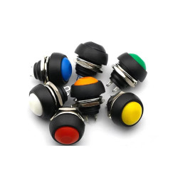 przełącznik przycisk. PBS-33B, SPST, OFF-(ON) kolory