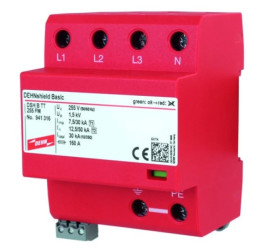 Ogranicznik przepięć Typ T1+T2 3P 7,5/30kA 1,5kV DEHNshield TT, TNS 255 941316