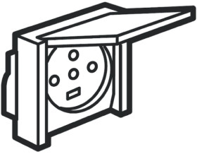 Gniazdo wtykowe Typ E - gniazdo francuskie natynkowe Legrand 20A Zacisk śrubowy