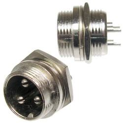 Gniazdo męskie NC813(3-M) 3-pin 6A 125
