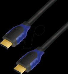 CH0067 HDMI cable, A/M to A/M, 4K/60 Hz, black/blue, 15 m