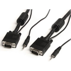 StarTech MXTHQMM2MA 2m Coax High Res Monitor VGA Cable With Audio HD15 M/M