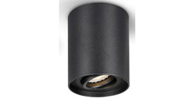 Oprawa Sufitowa Merida Czarna Okrągła 85X115 Rucho