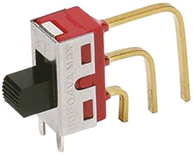 Przełącznik suwakowy, SPDT, montaż PCB, 400 mA przy 20 V, -30 → +65°C, C & K