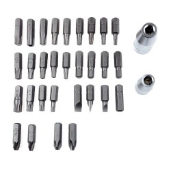 Zestaw 30 sztuk bitów 8x30mm z 2 adapterami, YATO