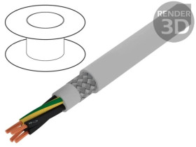 Przewód na rolce 100m Pro-Met 4G1,5mm2 PVC ciemnoszary 300V/500V 470415CY GE033