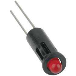 Mentor 2694.8023 LED Indicator Light Red 2.25V 20mA Snap-Fit Socket