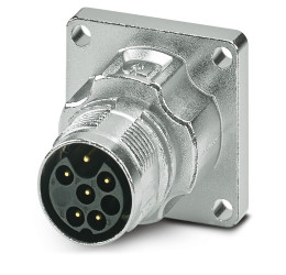 Złącze wielostykowe przemysłowe 6-pinowe M17 Montaż przedni Wtyczka Phoenix Contact