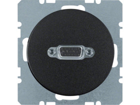 BERKER R.1/R.3 Gniazdo VGA czarny 3315402045 HAGER