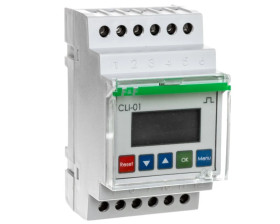 Licznik impulsów programowalny 24-264V AC/DC 1P 8A 8 cyfr modułowy CLI-01