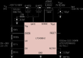 100V UV/OV and Reverse Protection Controller with Bidirectional Circuit Breaker