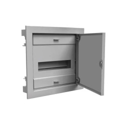 Rozdzielnica modułowa 1x12 podtynkowa RO-1 z metalowymi drzwiami IP40 (z N+PE) C.1512