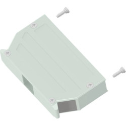 D-Sub connector housing, size: 4 (C), straight 180°, angled 30°, cable Ø 12.1 mm, zinc die casting, metal, 165X10849X