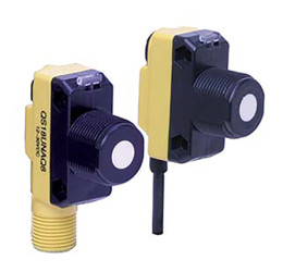 Czujnik zbliżeniowy M18 Ultradźwiękowy 500 mm Banner 12 → 30 V DC długość 33.5mm w obudowie prostokątnej