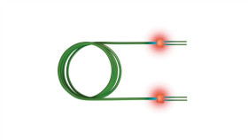 Sacon Światłowodowy Kabel Krosowy Led Duplex 50/125M Om3, Lc/Lc, Turkusowy, 10 M