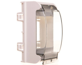 Uchwyt do aparatów modułowych do mocowania na bloku kolumnowym biały 031069