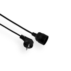 Przedłużacz ECONOMIC 1-gniazdo b/u 3m /H05VV-F 2x1/ czarny EPS-13-2