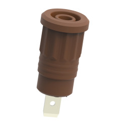 Gniazdo bananowe Żeński Wciskana Brązowy 36A Electro PJP rozmiar 4 mm