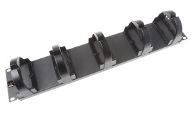 Panel pierścieniowy, Panel do zarządzania kablami, do użytku z: Szafa typu rack 19 cali, materiał: Stal, termoplastyczny