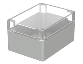 PC enclosure, (L x W x H) 160 x 120 x 90 mm, light gray (RAL 7035), IP66, 02238100