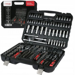 Zestaw kluczy nasadowych narzędzi 1/2 1/4 3/8 182szt nasadki Schmith