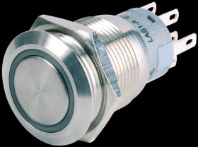 LAS1AGQ-11ZE/G/DC24V Tamper switch, 5 A/250 V, 19 mm, green, IP67