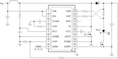 N-channel controllers for constant current LED drivers with series DIM FET driver and fault flag | PWP | 20 | -40 to 125