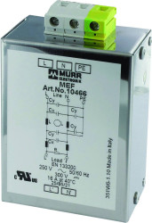 Murrelektronik 10464 Filtr sieciowy MEF 1/2 SY 6A T, 250 V/AC, 300 V/DC