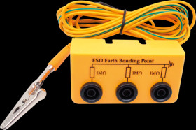 1903EC061 ESD earthing box 3x banana socket, 3-m connection cable