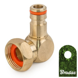 Przyłącze na kran kątowo-obrotowe GW 3/4" MOSIĄDZ BRADAS BR-2134