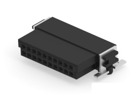 Wtyk PCB 20-pinowe raster: 1.27mm 2-rzędowe ERNI Montaż powierzchniowy Męski 1.7A 500 V