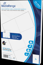 MRINK144 Removable labels, 105 x 99 mm, 300 sheets, white