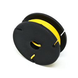 Solid-Core Wire Spool - 7.5m 22AWG - Yellow