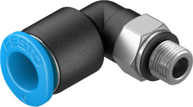 Złączka pneumatyczna M5 męskie Wciskane 6 mm Festo Adapter gwintowany kolankowy M5