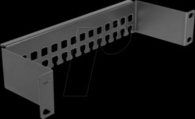 66678 10" Cable support rail bracket shape 1U black