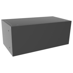 Hammond RM2U0804SBK Rack Mounted Enclosure 108x211x89mm Aluminium Black