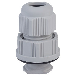 Jacob K341-1016-00 kWik Fix Cable Gland, M16 Light Grey RAL 7035