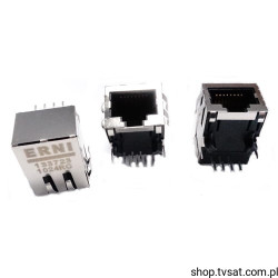 133723 Conn Modular Jack F8 Pos 2.54mm THT ERNI