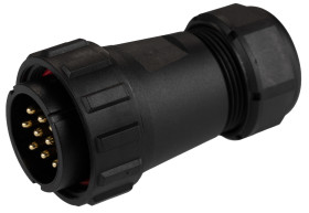 Złącze wielostykowe przemysłowe 10-pinowe Montaż na kablu Wtyczka RS PRO
