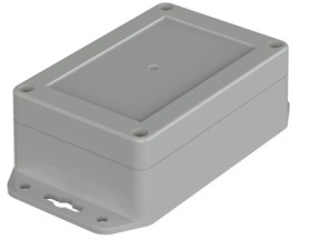 ABS enclosure, (L x W x H) 120 x 80 x 45.2 mm, light gray (RAL 7035), IP66, 07812085