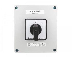 Łącznik krzywkowy 80A rozłącznik 0-1 4 - biegunowy w obudowie OB17 SK80-2.8210\OB17