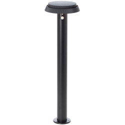 Brilliant G40432/06 Alvero Solar LED Outdoor Lamp 70cm Black IP44