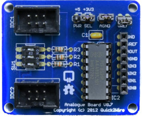 Quick2Wire RPi PCF8591 Analogue Board [Discontinued]