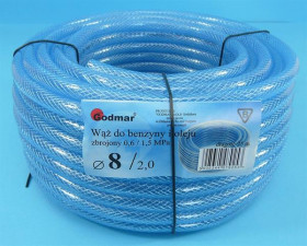 8mm WĄŻ DO BENZYNY ZBRO.3-WARSTWOWE PCV