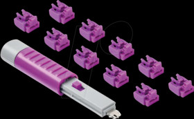 NL03PKPL Port lock, RJ45, 10 pieces, with key, purple