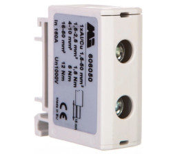 Złączka szynowa 1-torowa 1,5-50mm2 szara EURO OTL 50 1xAl/Cu 606050