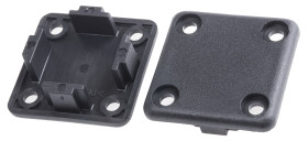 Zaślepka pasuje do rowka 8mm Czarny Zatyczka pasujący profil 40 x 40 mm